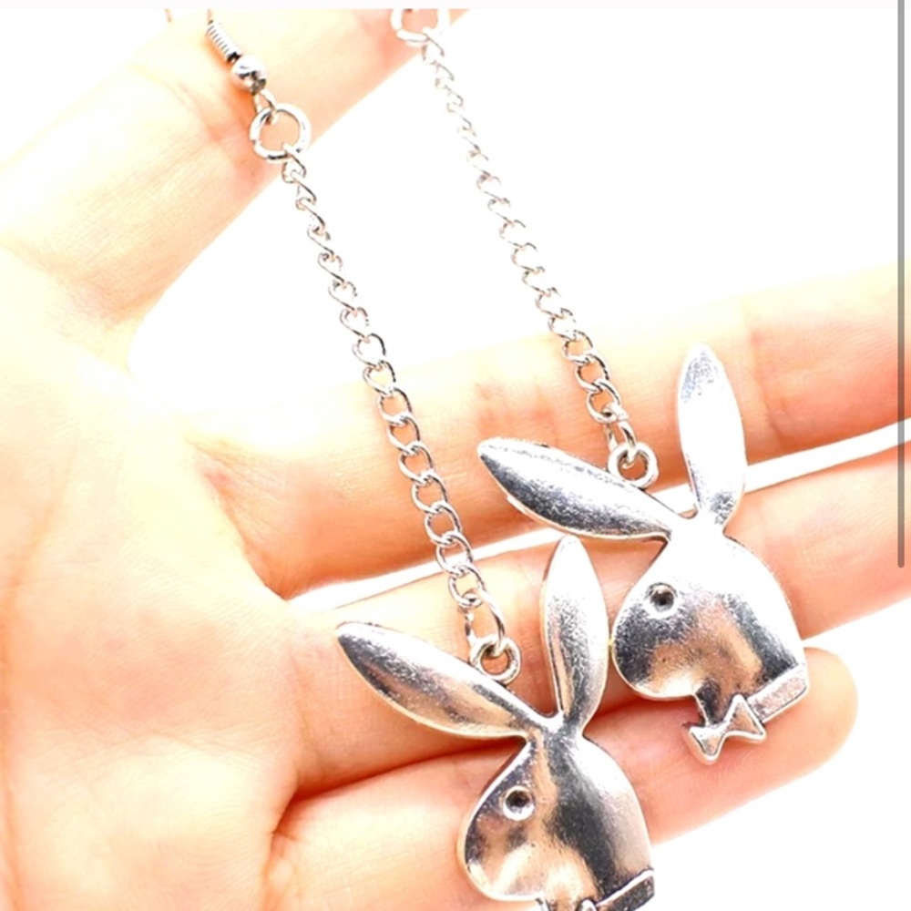 Drop Playboy bunny earrings